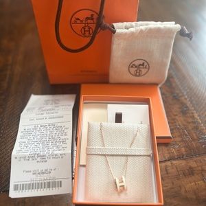 Brand New Hermes Pop H Regular Size Necklace
